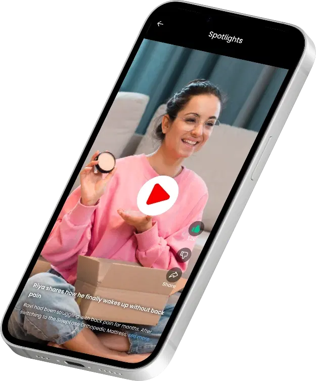 Spotlight video preview on phone